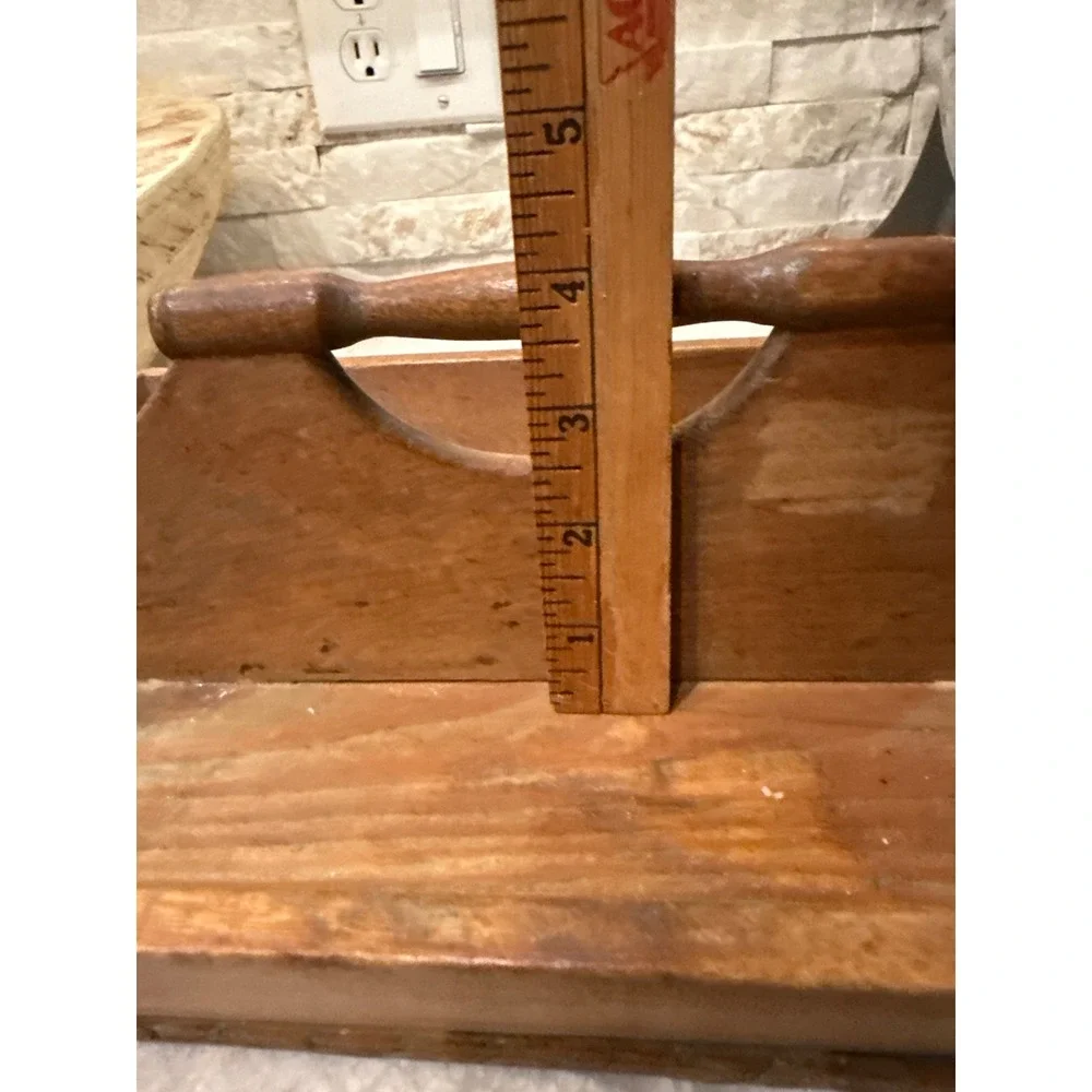 Primitive Wooden Caddy or Tote‎